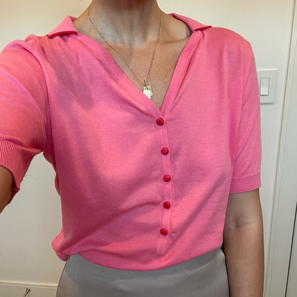 John Smedley Collared Knit T Shirt - Picture 1 of 16